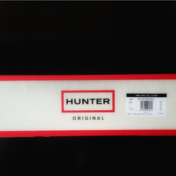 BNWT Hunter Original Tall Rain Boots in Military Red (size 5) - Picture 4 of 16
